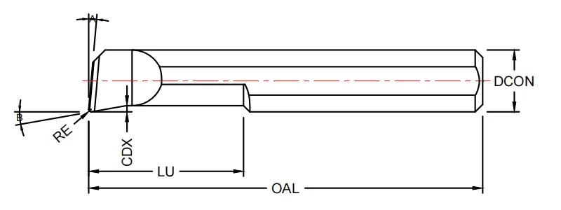Cylindrical object technical drawing